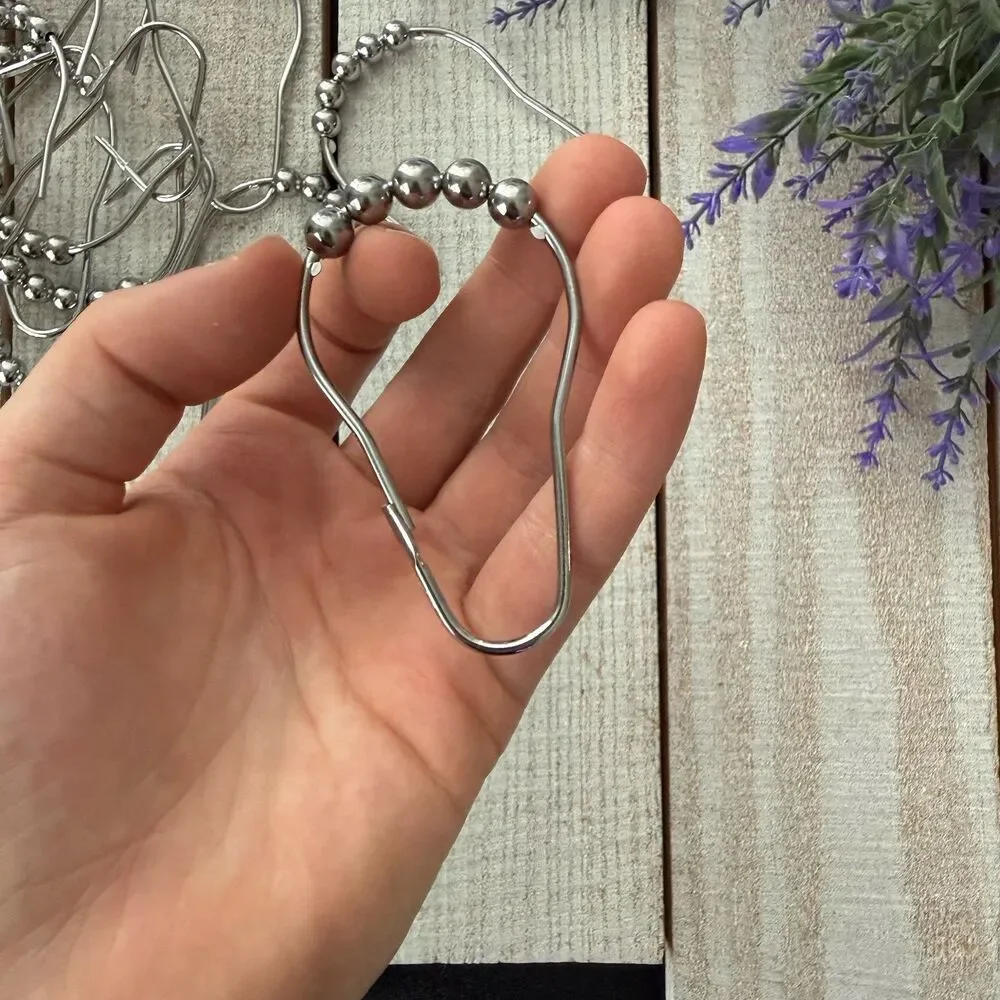 Silver Bathroom Shower Hooks